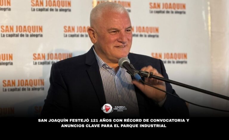 San Joaquín celebró su 121° Aniversario con récord de convocatoria y anuncios clave para el futuro del Parque Industrial