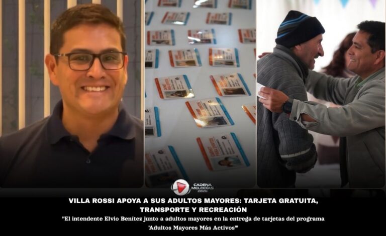 Villa Rossi impulsa el programa «Adultos Mayores Más Activos»: tarjeta gratuita, transporte y recreación para los jubilados