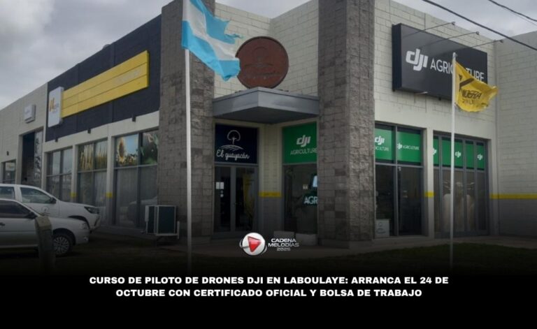 El Guayacán lanza curso de Piloto de Drones DJI en Laboulaye: capacitación con certificación internacional y salida laboral