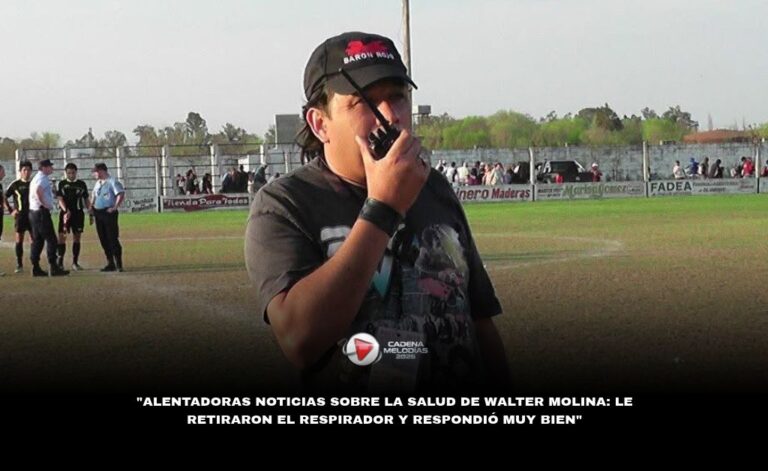 ALENTADORAS NOTICIAS SOBRE LA SALUD DE WALTER MOLINA: LE RETIRARON EL RESPIRADOR Y RESPONDIÓ MUY BIEN