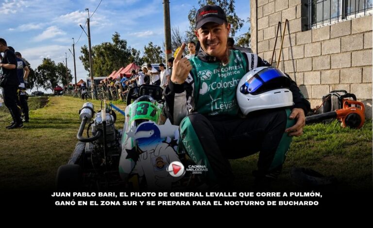 Juan Pablo Bari, el piloto de General Levalle que corre a pulmón y sueña en grande en el karting del sur de Córdoba