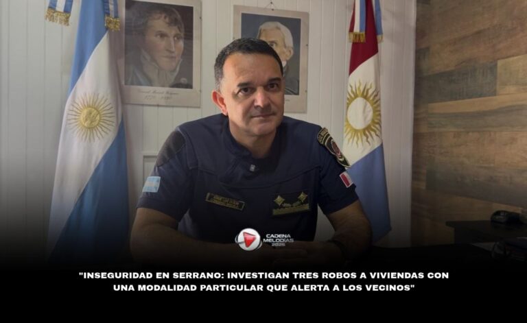 🔴 Inseguridad en Serrano: Investigación por Tres Robos a Viviendas con Modalidad Particular