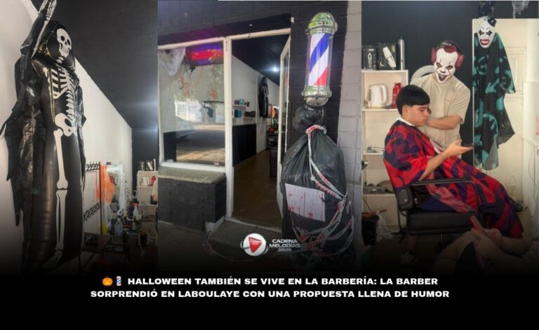 🎃💈 Halloween también se vive en la barbería: LA Barber se sumó a la celebración en Laboulaye