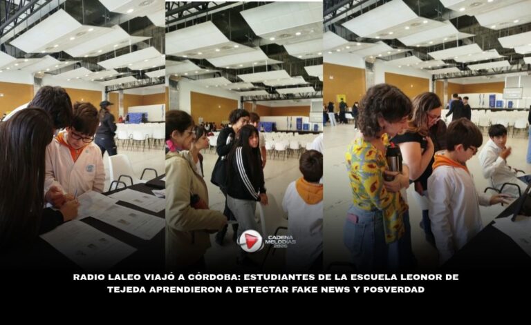 Radio La Leo viajó a Córdoba: estudiantes de la Escuela Leonor de Tejeda aprendieron a detectar Fake News y Posverdad