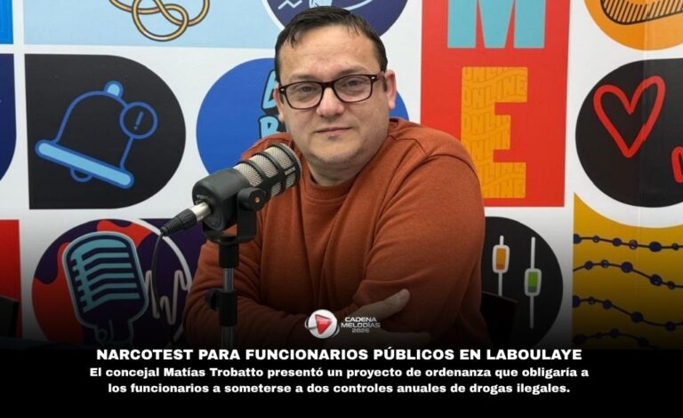 Narcotest obligatorio para funcionarios públicos: el proyecto que avanza en Laboulaye