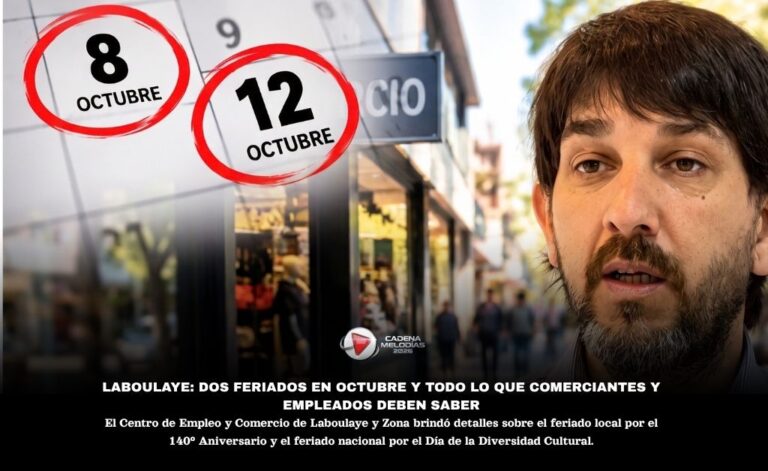Laboulaye se Prepara para Dos Feriados Clave en Octubre: 8 y 12
